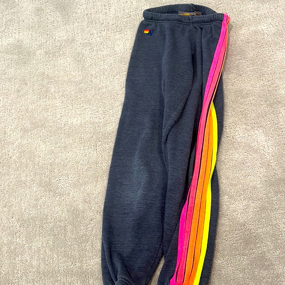 size small av rare neon sweats
